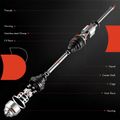 Rear Passenger CV Axle Shaft Assembly for 2014 BMW M6 Gran Coupe