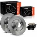 6 Pcs Front Disc Brake Rotors & Ceramic Brake Pads for 2011 Mini Cooper Countryman