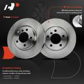 6 Pcs Front Disc Brake Rotors & Ceramic Brake Pads for 2011 Mini Cooper Countryman