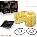 2 Pcs Engine Oil Filter for 2017 Lexus GS350