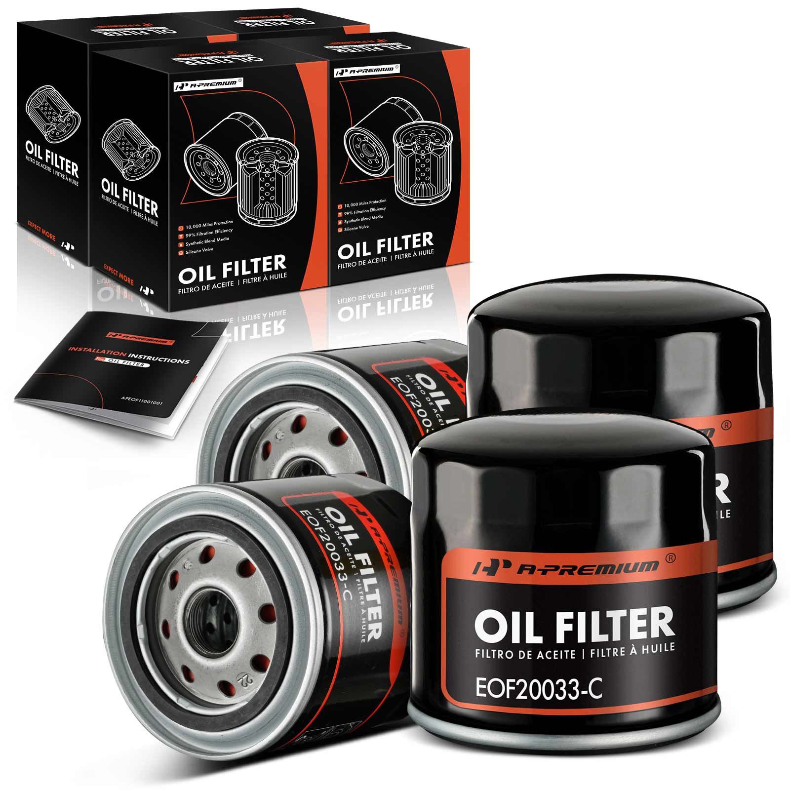 4 Pcs Engine Oil Filter for 2019 Chevrolet Silverado 4500 HD