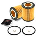 2 Pcs Engine Oil Filter for 2000 BMW Z3