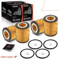 4 Pcs Engine Oil Filter for 1999 BMW 323i