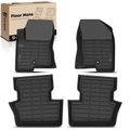 4 Pcs Front & Rear Black TPE textured Floor Mats Liners for 2011 Jeep Compass