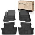 4 Pcs Front & Rear Black TPE textured Floor Mats Liners for 2011 Jeep Compass