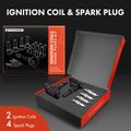 Contents of A-Premium 2005 Mitsubishi Lancer  ignition coil &  spark plug kit