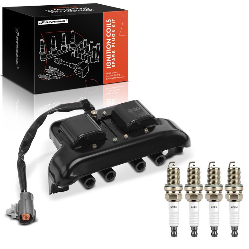 A-Premium  ignition coil &  spark plug kit for 1993 Mazda Miata