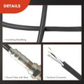 Universal 4 Wires 500MM Long Crimps Heat Shrink O2 Oxygen Sensor