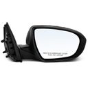 Passenger Black Manual Folding Mirror Assembly for 2011 Kia Optima