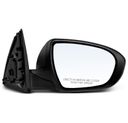 Passenger Black Power Heated Mirror Assembly for 2013 Kia Optima