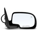 Passenger Black Power Heated Mirror Assembly for 2002 Chevrolet Suburban 2500