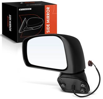 Driver Black Manual Folding Mirror Assembly for Nissan Versa 2007-2012