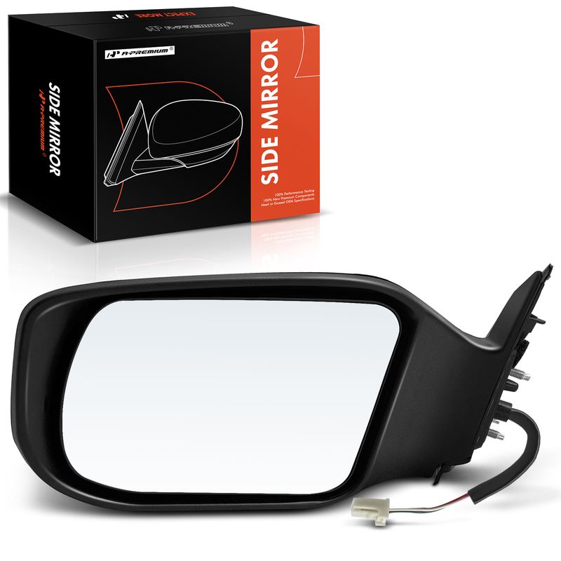thumbnail image 2 of Driver Side Left Power Mirror For 2019-2023 Nissan Altima – Manual Folding, 3-Pin, Black 2 of 5