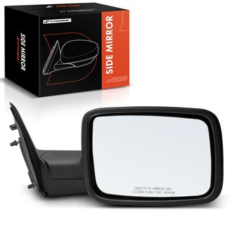 Passenger Textured Black Manual Folding Mirror Assembly for Ram 1500 13-22