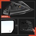 Driver Smooth Black Power Heated Mirror Assembly for 2013 Chevrolet Equinox