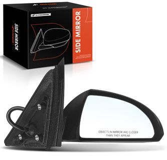 Passenger Black Manual Folding Mirror Assembly for Chevy Impala 09-13 Impala Limited