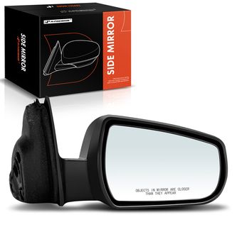 Passenger Textured Black Power Heated Mirror Assembly for Chevrolet Malibu 2013