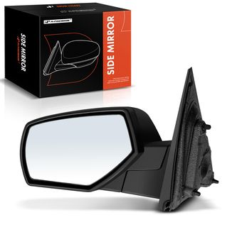 Driver Textured Black Manual Folding Mirror Assembly for Chevy Silverado 1500 GMC Sierra