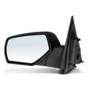 Driver Textured Black Manual Folding Mirror Assembly for 2016 Chevrolet Silverado 1500