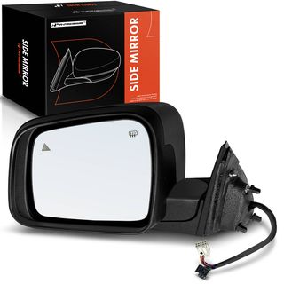 Driver Black Power Heated Mirror Assembly for Jeep Grand Cherokee 12-22