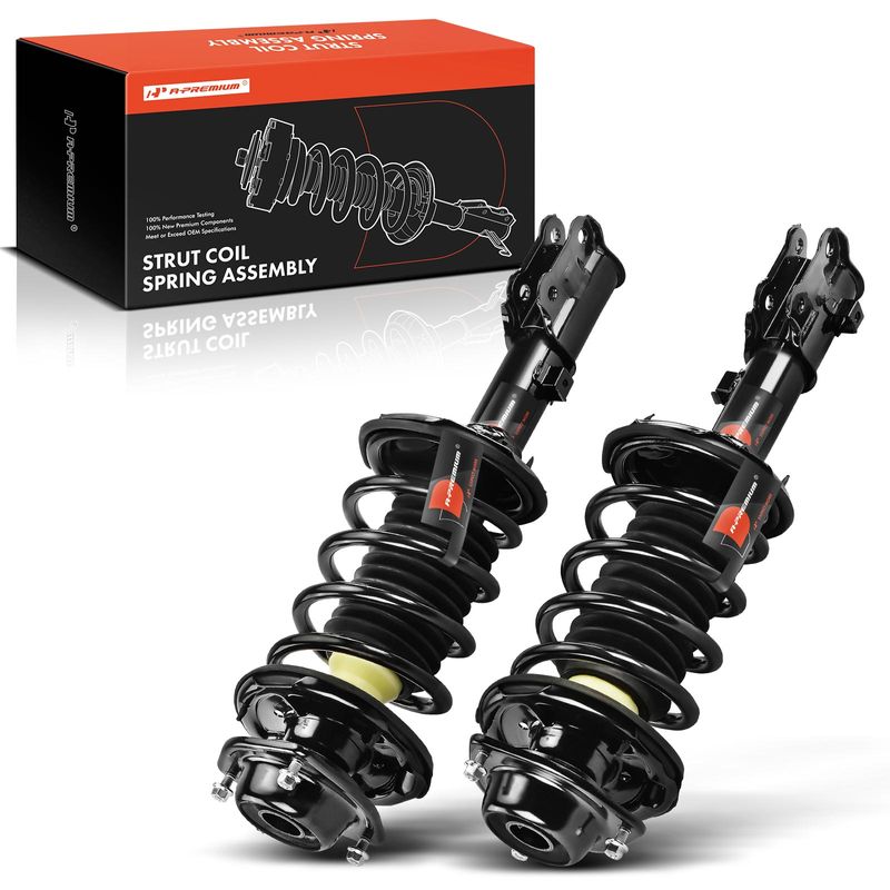 2 Pcs Front Complete Strut & Coil Spring Assembly for 2002 Hyundai Accent