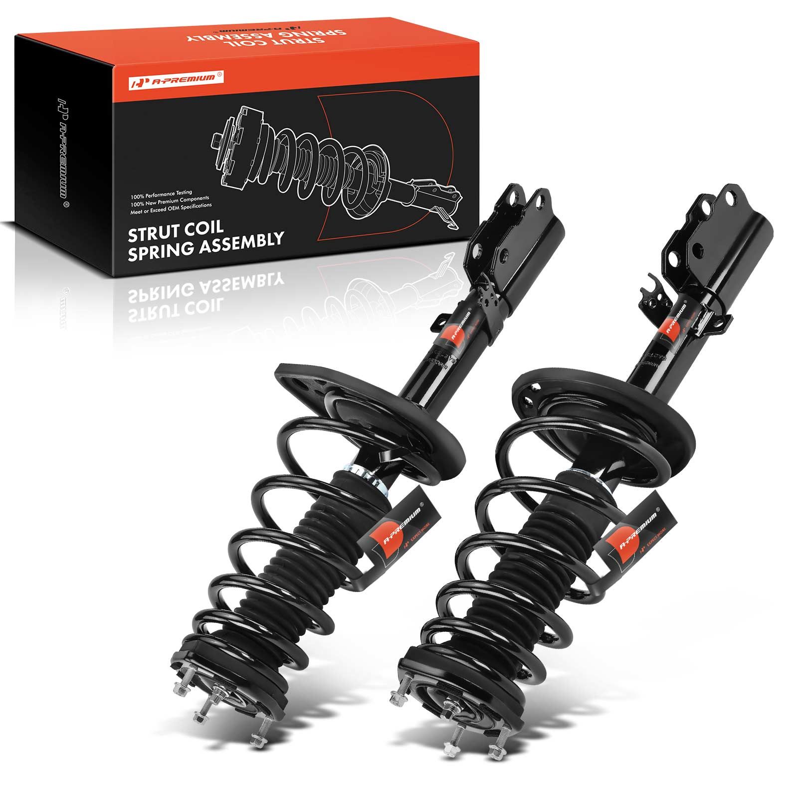 2 Pcs Rear Complete Strut & Coil Spring Assembly for 2015 Toyota Camry