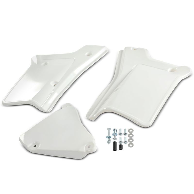 Left & Right White Side Panel Cover Fender Plastic Body for 1998 Honda XR200R