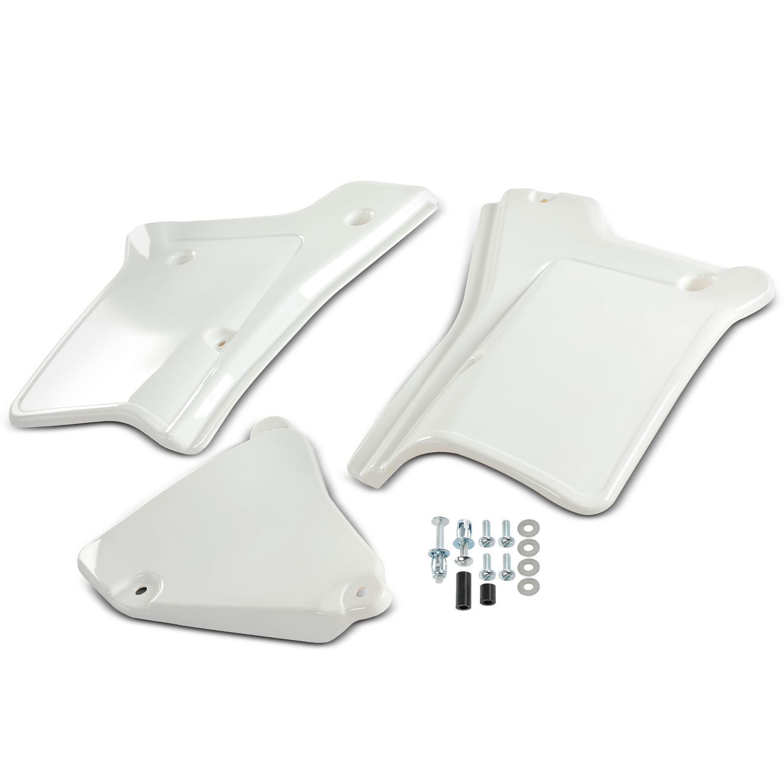 Left & Right White Side Panel Cover Fender Plastic Body for 1998 Honda XR200R