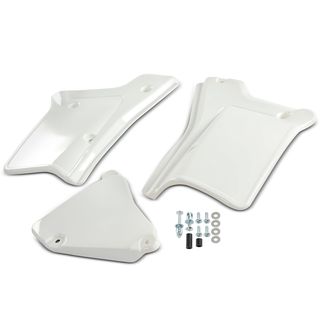 Left & Right White Side Panel Cover Fender Plastic Body for Honda XR200R 84-02 XR250R