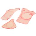 Left & Right Red Side Panels Covers Fender Plastic Body for 1989 Honda XR200R