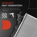 Aluminum Radiator with Transmission Oil Cooler for 2019 Chevrolet Camaro