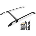 Black Aluminum Alloy & Nylon Roof Rack Side Rails for 2012 Land Rover LR2