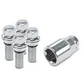 4 Pcs M14x1.5 Chrome Wheel Lock Stud Bolt & 1 Pc Key for 2006 BMW 750Li