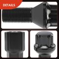 4 Pcs M14x1.5 Black Wheel Lock Stud Bolt & 1 Pc Key for 2015 Porsche Macan