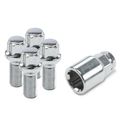 4 Pcs M14x1.5 Chrome Wheel Lock Stud Bolt & 1 Pc Key for 2015 Audi SQ5