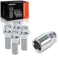 4 Pcs M14x1.5 Chrome Wheel Lock Stud Bolt & 1 Pc Key for 2017 Volvo S90