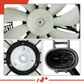 Left Single Radiator Cooling Fan Assembly with Shroud for 2001 Toyota Sienna