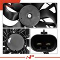 Single Radiator Cooling Fan Assembly with Shroud for 2012 Fiat 500