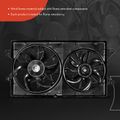 Dual Radiator Cooling Fan Assembly with Shroud for 2003 Ford Windstar