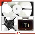 Single Radiator Cooling Fan Assembly with Shroud for 2002 Honda Accord