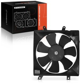 Single Radiator Cooling Fan Assembly with Shroud for Kia Spectra 2002-2004 L4 1.8L