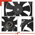 Single Radiator Cooling Fan Assembly with Shroud for 2004 Kia Spectra