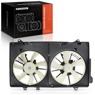 Dual Radiator Cooling Fan Assembly with Shroud for Mazda CX-5 2013-2016
