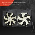 Dual Radiator Cooling Fan Assembly with Shroud for 2015 Mazda CX-5