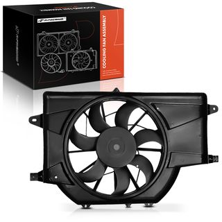 Single Radiator Cooling Fan Assembly with Shroud for Saturn Vue 2002-2004 2.2L