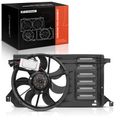 Single Radiator Fan Assembly with Controller & Shroud for 2010 Mazda 3