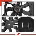 Single Radiator Fan Assembly with Controller & Shroud for 2010 Mazda 3