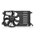 Single Radiator Fan Assembly with Controller & Shroud for 2010 Mazda 3