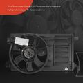 Single Radiator Cooling Fan Assembly with Shroud for 2013 Mazda 3