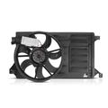 Single Radiator Cooling Fan Assembly with Shroud for 2013 Mazda 3